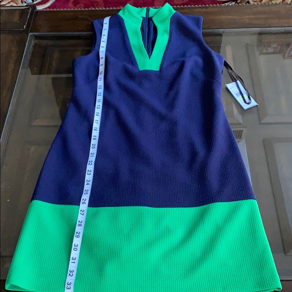 Jessica Howard Colorblock Sleeveless Shift Dress. - Picture 5 of 12